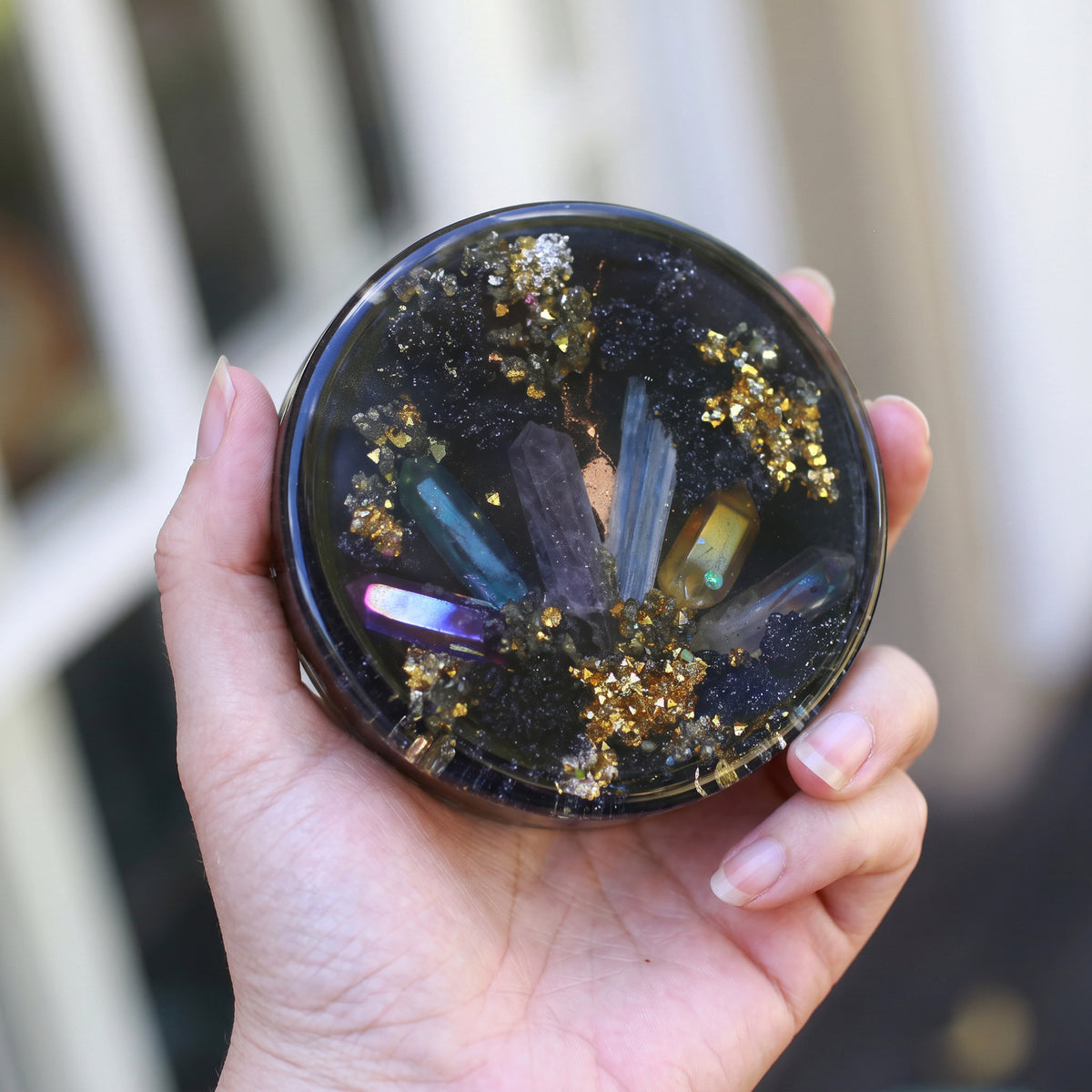 10cm奧根能量盤~金屬尊爵奧根能量座