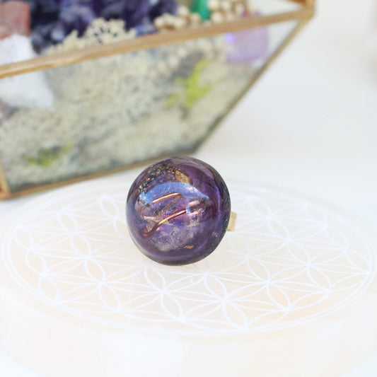 圓寶奧根能量戒-紫金