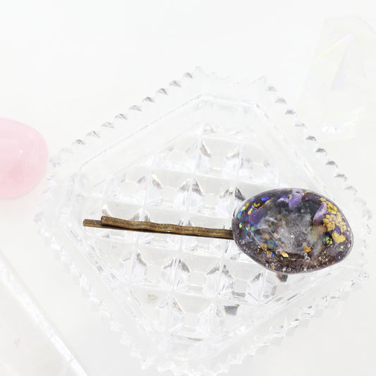 奧根能量髮夾 ～紫石