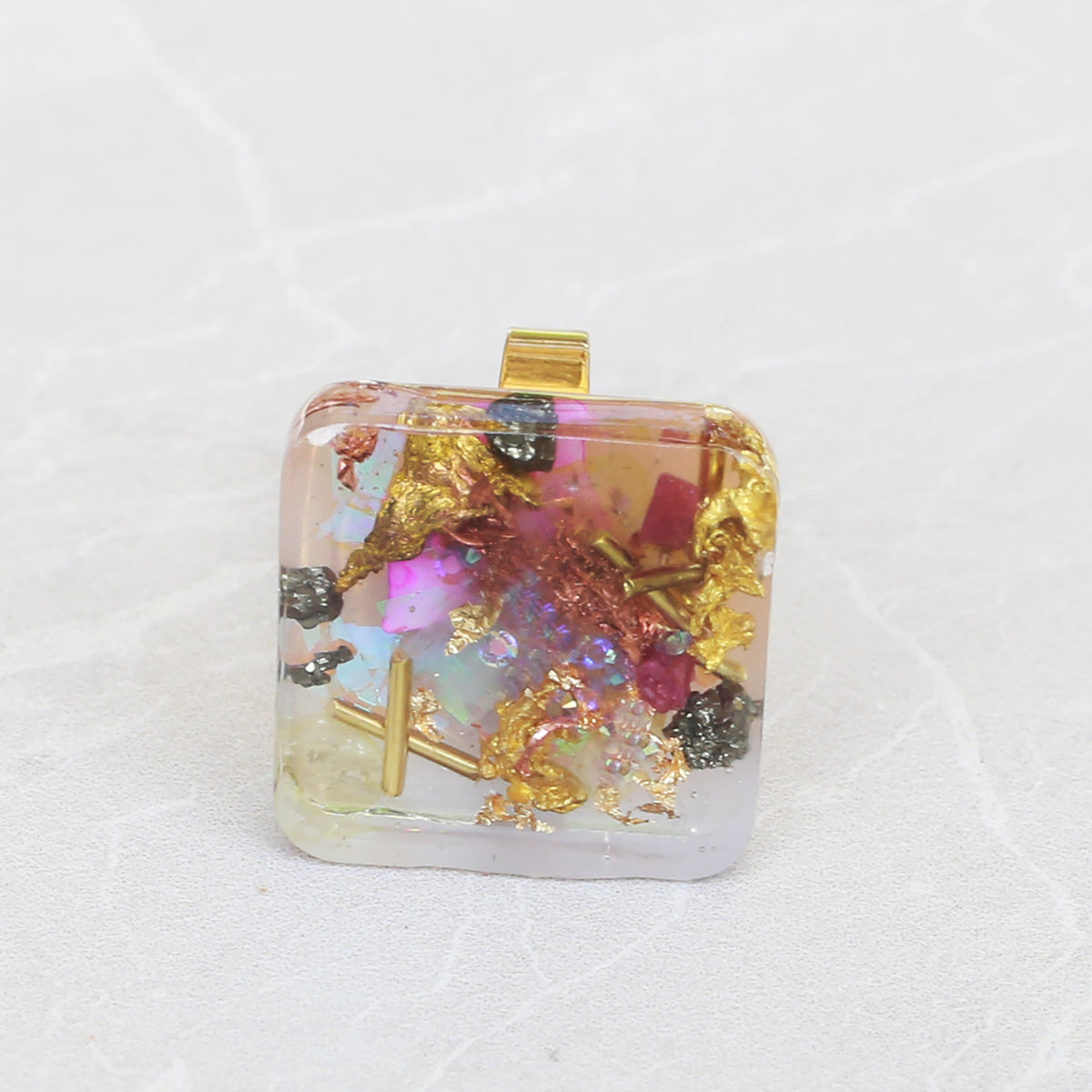 璀璨奧根能量戒 - 粉晶