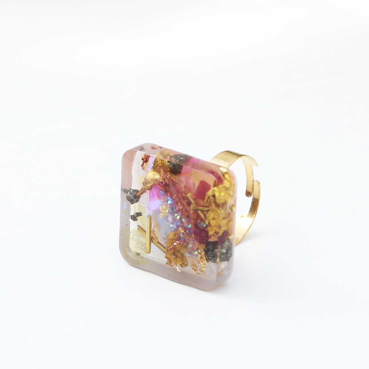 璀璨奧根能量戒 - 粉晶